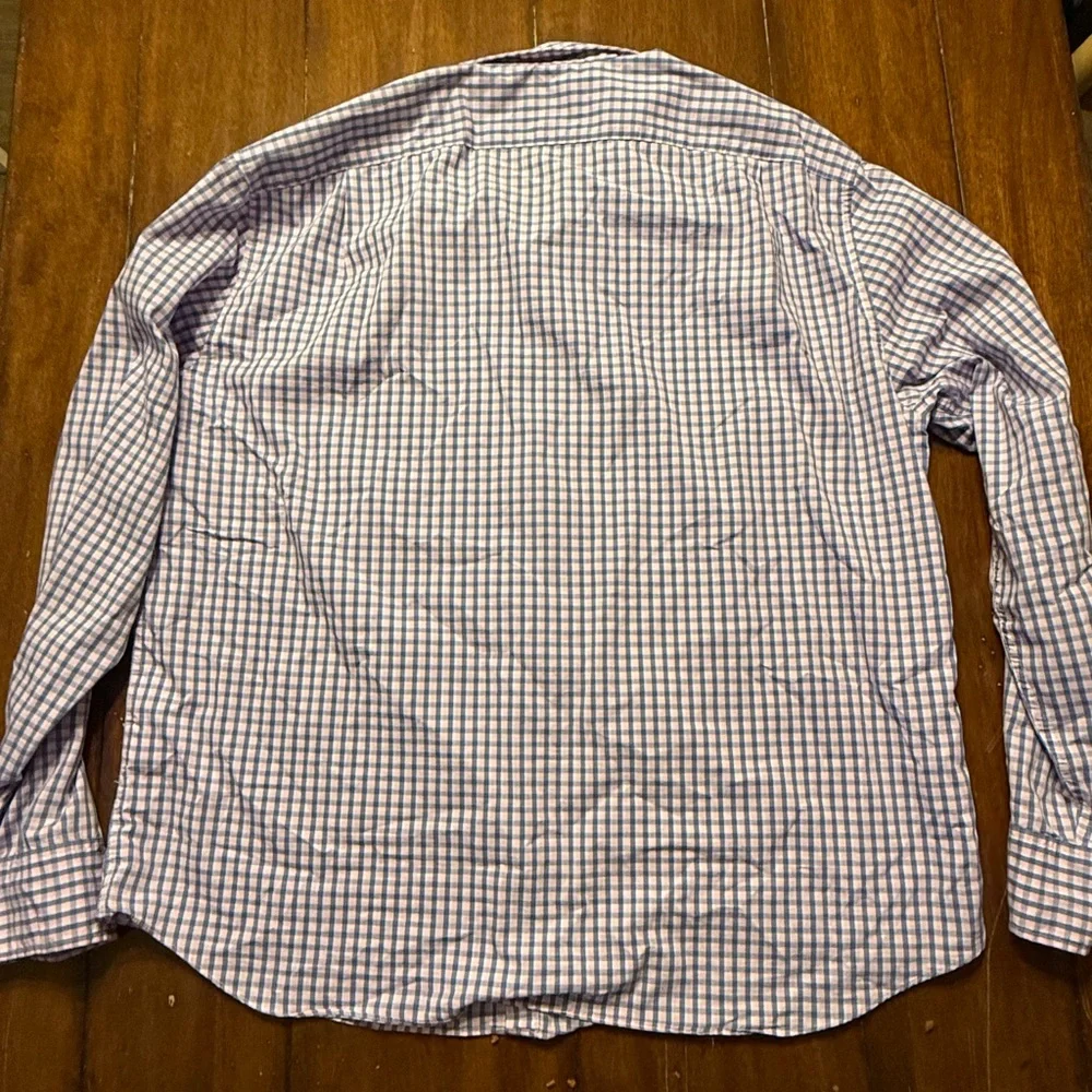 J. Crew Men's Purple/blue andpink Checkered Shirt